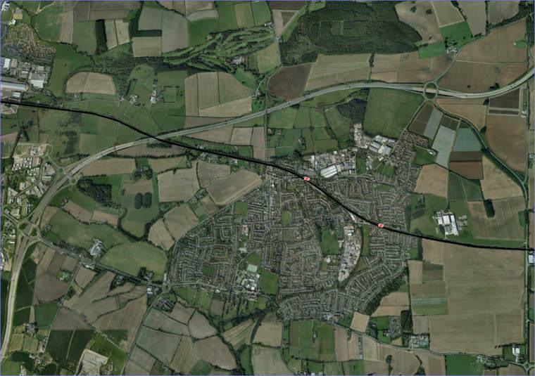 Garforth - google earth